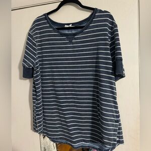 Jane + Delancey Striped Short Sleeve XL